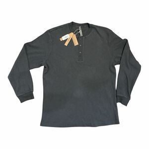 Skims Women's Size Small Ash Gray Heavy Waffle Knit Long Sleeve Henley